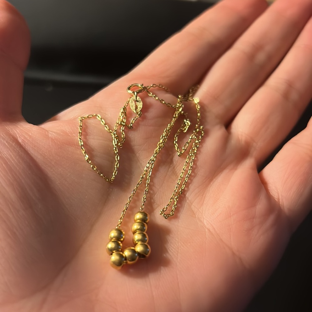 S925 platine gold color necklace